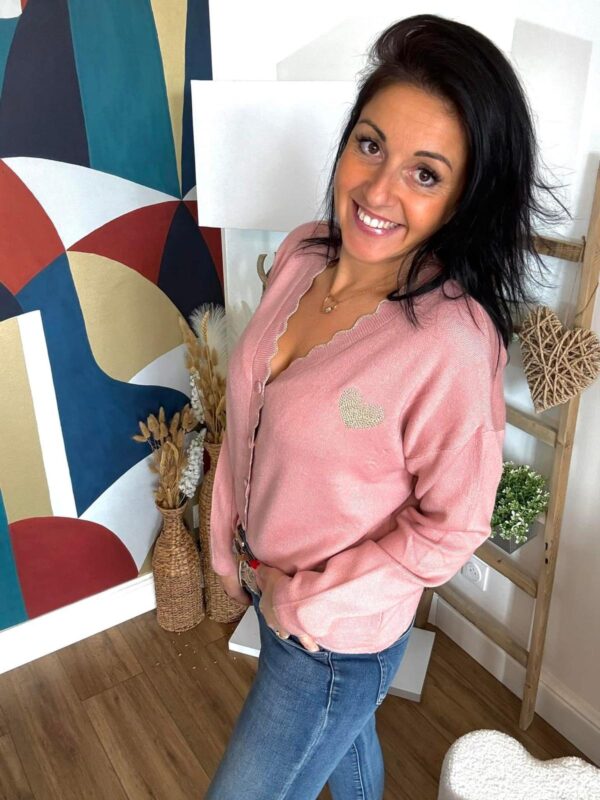 Gilet Rose Pâle – Image 3