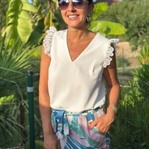 Pantalon Fluide Tropical Pastel