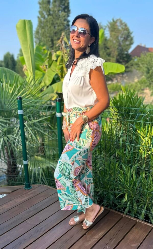 Pantalon Fluide Tropical