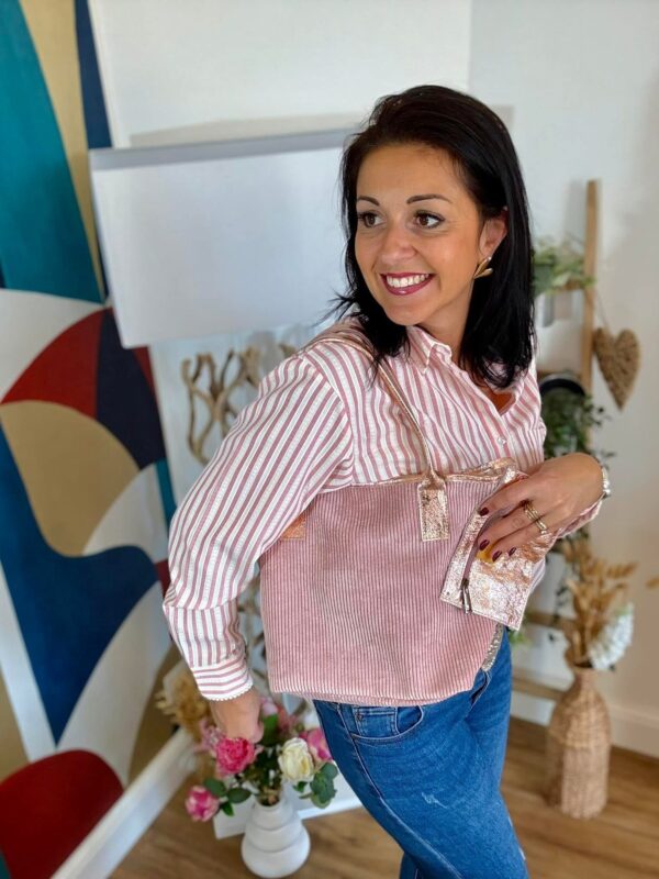 Sac Velours Rosé