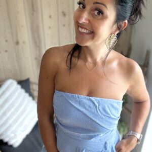 Combinaison bustier croisé