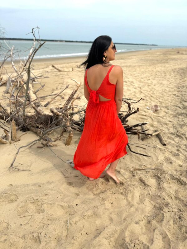 Robe longue rouge – Image 3