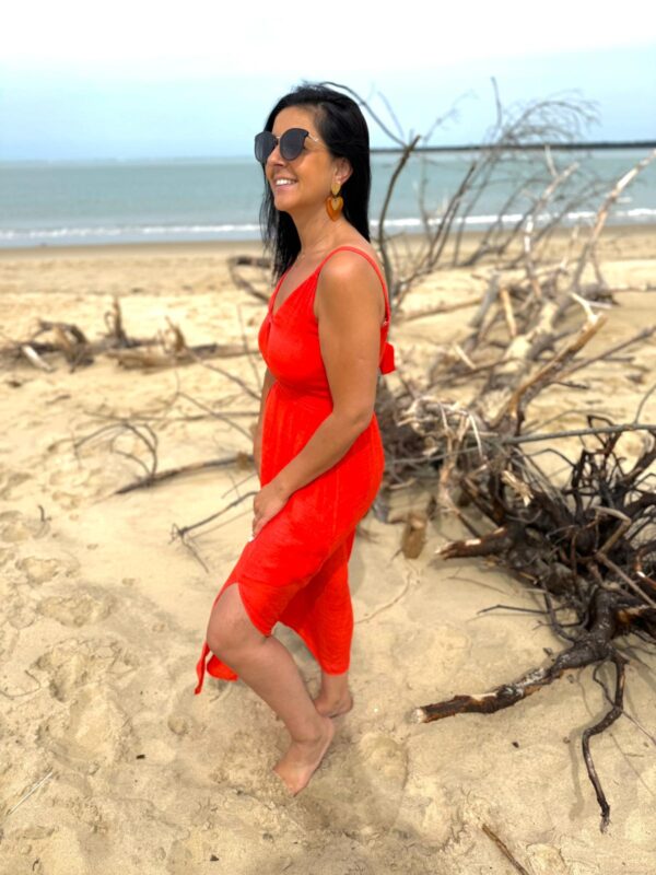 Robe longue rouge – Image 5
