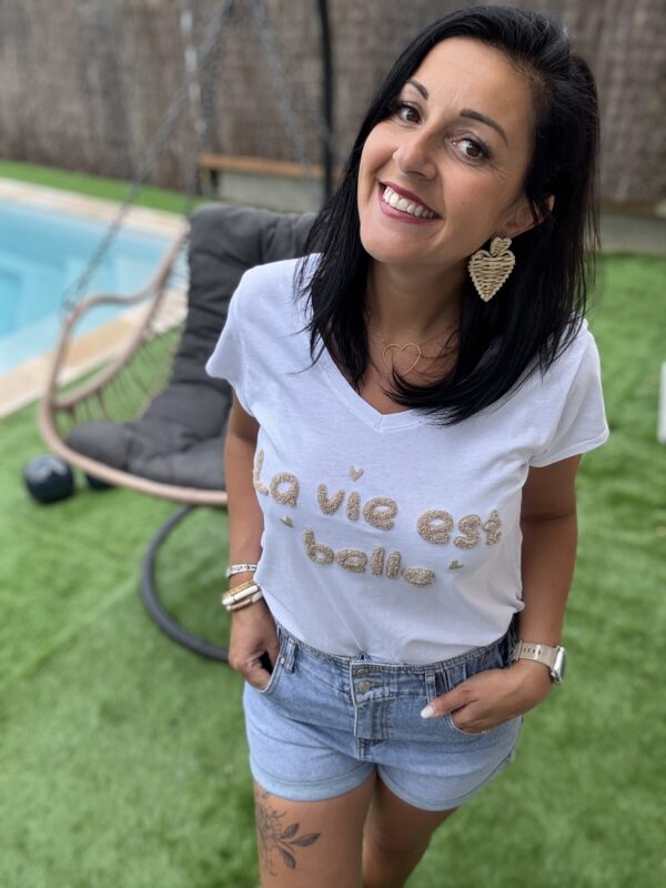 T-shirt "La vie est belle" – Image 4