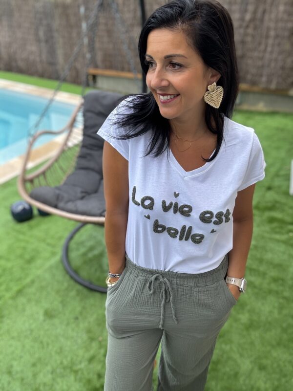 T-shirt "La vie est belle" – Image 5