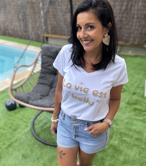T-shirt "La vie est belle" – Image 2