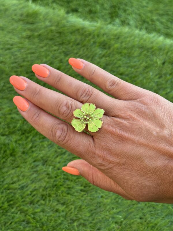 Bague Fleur Tropicale