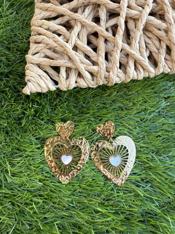 Boucles Cœurs Nacrés